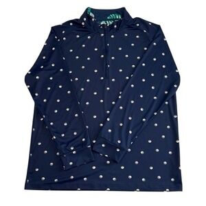 Birdie Bound Women's Large 1/4 Zip Golf Ball Print